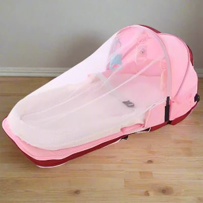 Berceau de Voyage - BabyNest™ - Rose - Bébinou En Voyage