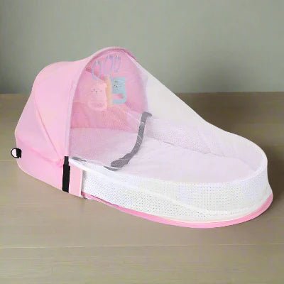 Berceau de Voyage - BabyNest™ - Rose - Bébinou En Voyage