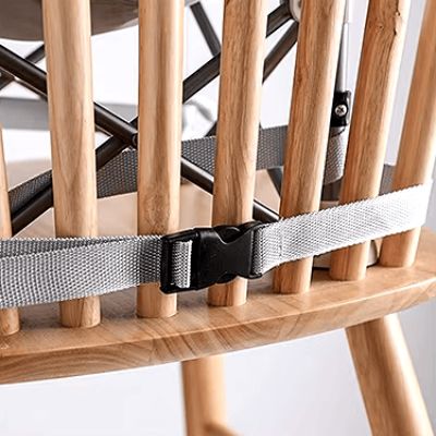 Chaise Pliante - BabyBoosterSeat™ - Gris - Bébinou En Voyage