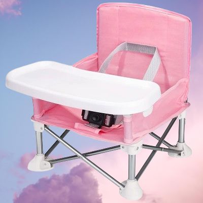 Chaise Pliante - BabyBoosterSeat™ - Rose - Bébinou En Voyage