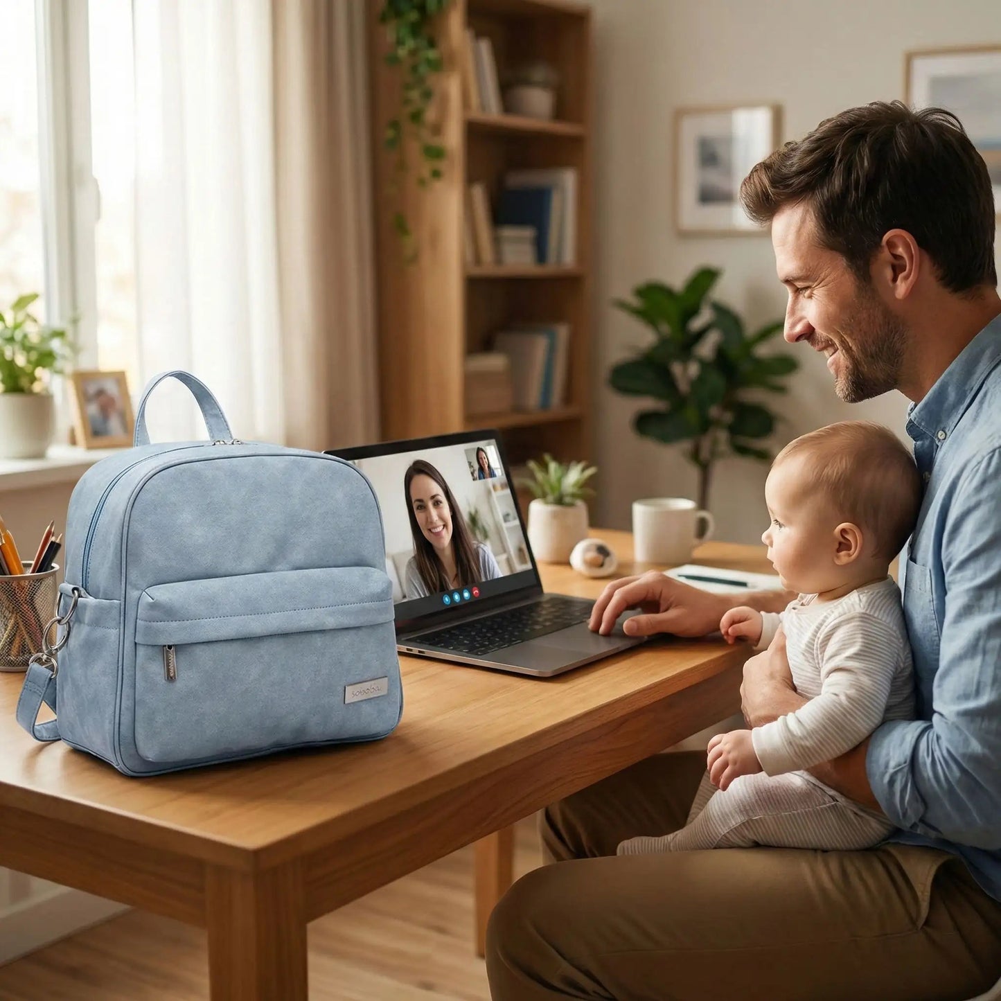 Sac à dos à langer bébé | Multifonctionnel Élégant - Bébinou En Voyage