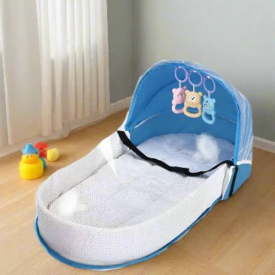 Berceau de Voyage - BabyNest™ - Bleu - Bébinou En Voyage