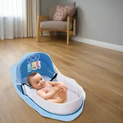 Berceau de Voyage - BabyNest™ - Bleu - Bébinou En Voyage
