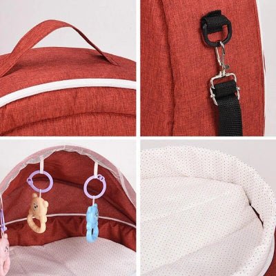 Berceau de Voyage - BabyNest™ - Rouge - Bébinou En Voyage