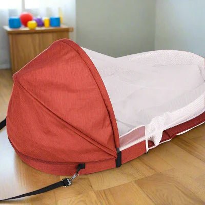 Berceau de Voyage - BabyNest™ - Rouge - Bébinou En Voyage