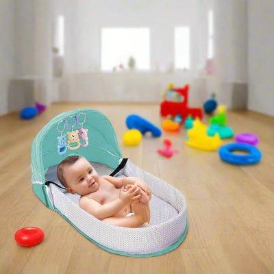 Berceau de Voyage - BabyNest™ - Vert - Bébinou En Voyage
