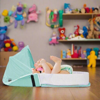 Berceau de Voyage - BabyNest™ - Vert - Bébinou En Voyage