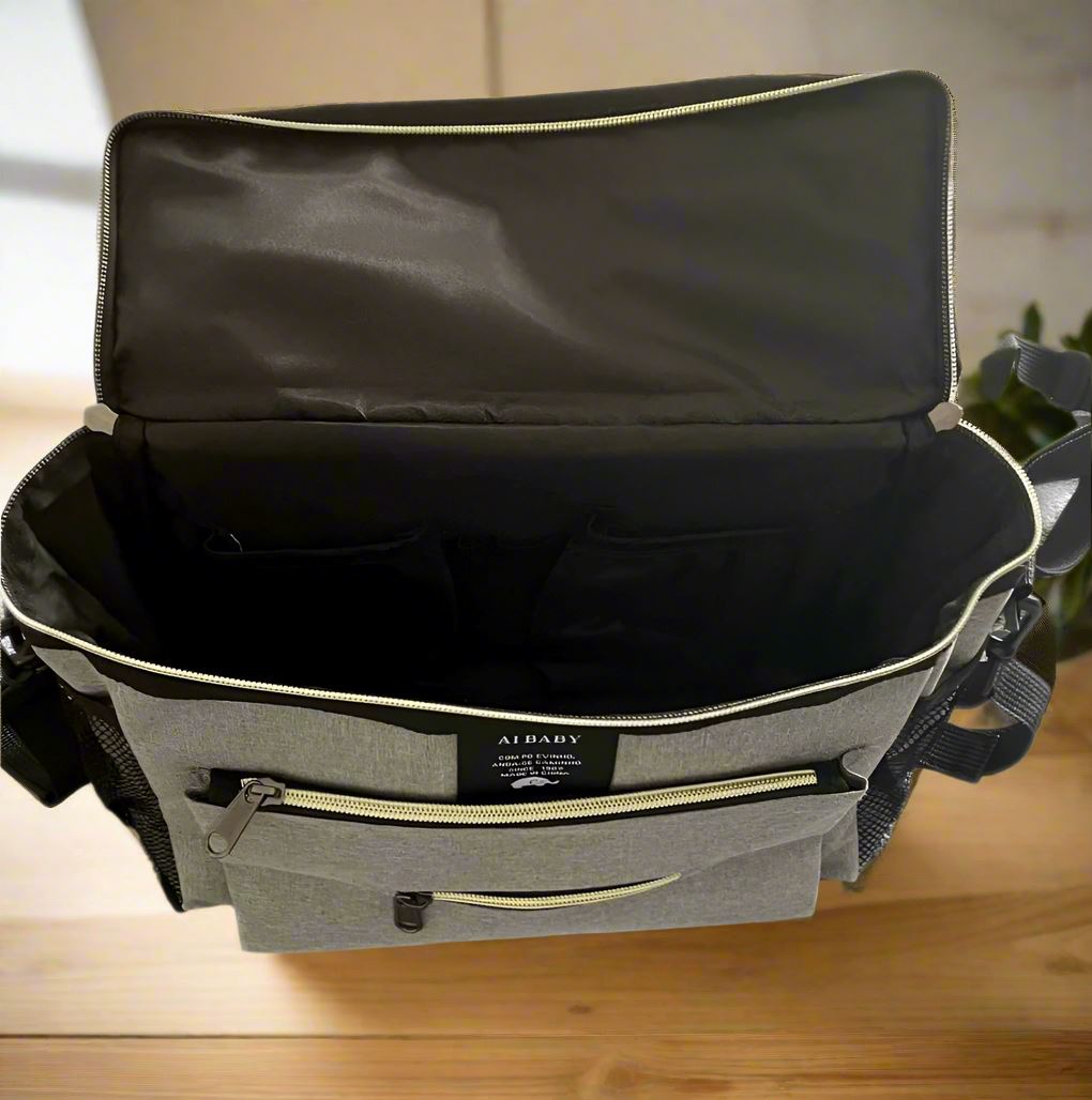 Sac à Langer - BabyTravel™ - Gris - Bébinou En Voyage